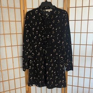 Floral Black Women's Dress